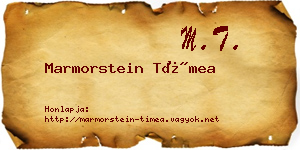 Marmorstein Tímea névjegykártya